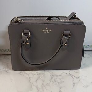 Kate Spade New York Mulberry Street Lise Taupe Satchel Handbag, NWOT